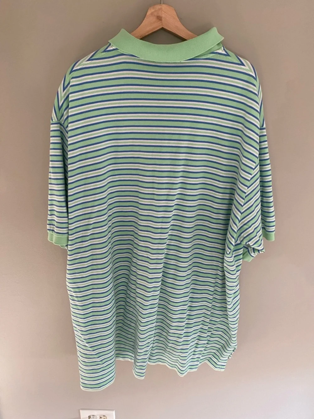 Polo by Ralph Lauren Mint and Blue Striped Polo